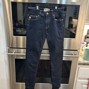 Fiorucci Women's dark  Blue Skinny Jeans size 27 made in Italy GUC